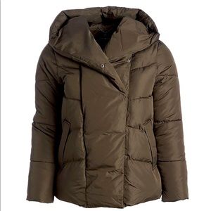NWT Lucky Brand Puffer Women’s Coat Army Green M